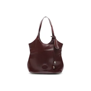 BELLE Split Cow Leather Tote Bag, Shoulder Bag Tubas Women's Ancora Red