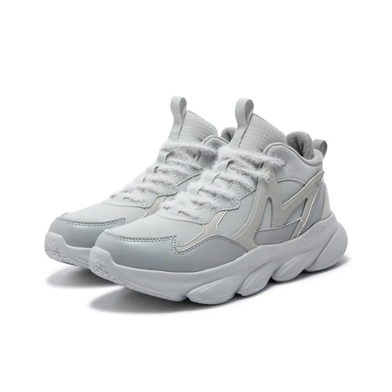 361° Cushioning, Slip Resistant, Abrasion Resistant, Thermal Mid Top Casual Running Shoes Women's Photon Gray-2