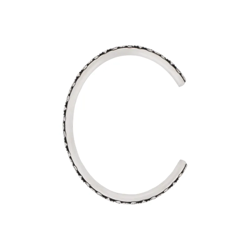 GUCCI Sterling Silver Interlocking G Bracelet-3