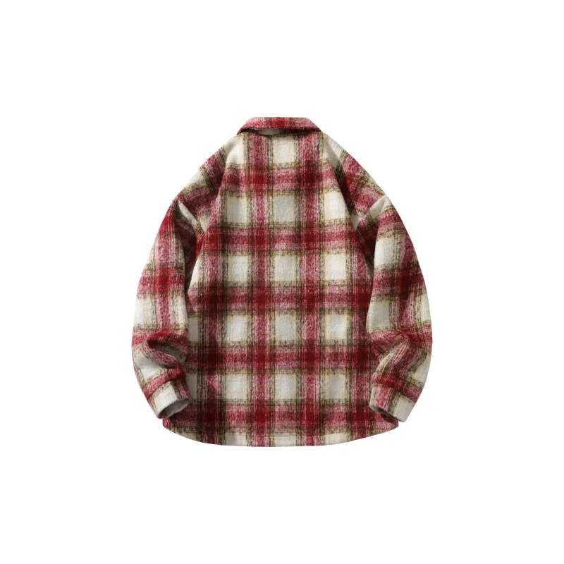 TITH Jackets Coats Unisex Burgundy-1