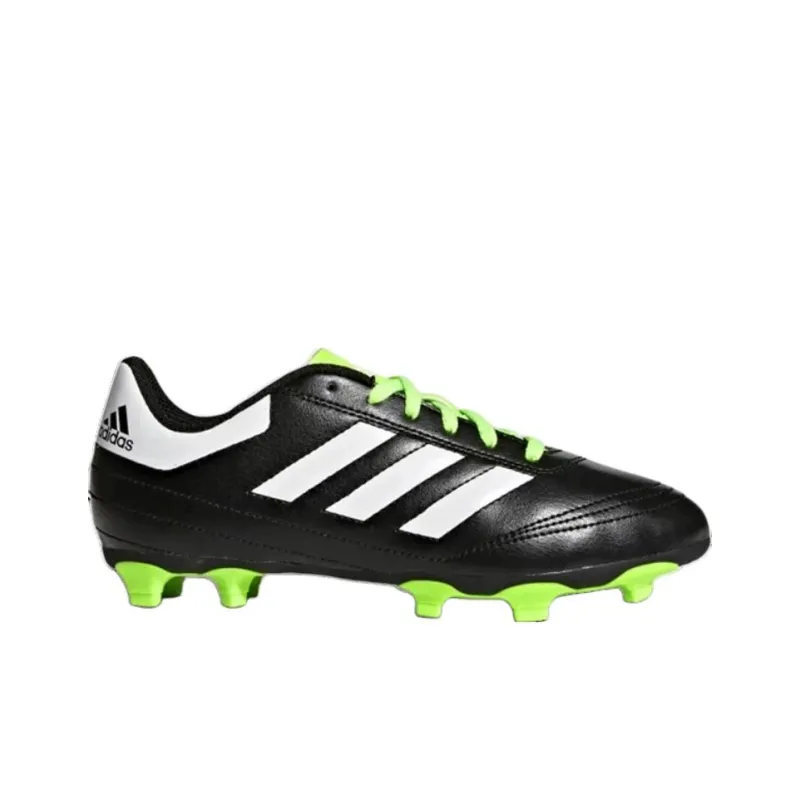 Adidas Goletto 6 Anti Slip Wear Resistant Low Top Kids' Soccer Shoes Black Teenagers-1