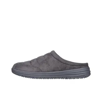 Skechers Relaxed Fit Slip-Resistant Wrap-toe Slippers Men's Gray