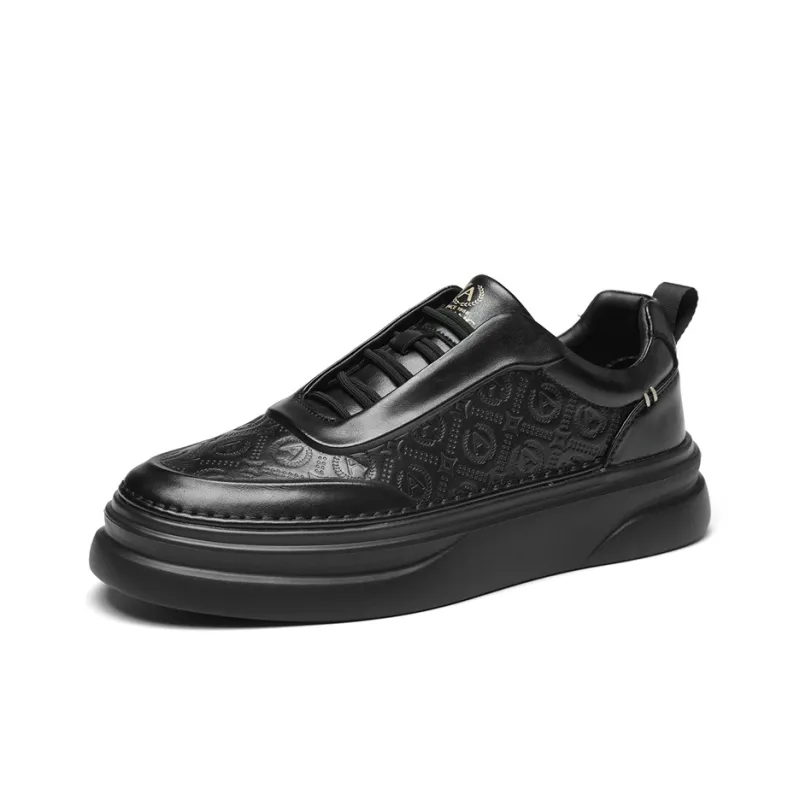 AOKANG Air Force One Series Skateboard Shoes Men Low Top Black, White-13