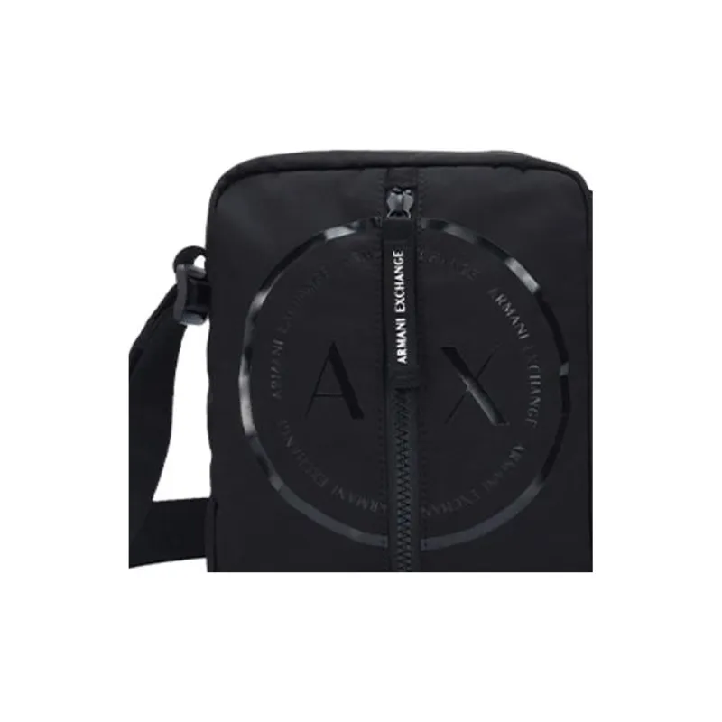 ARMANI EXCHANGEAE Fabric Shoulder Bag, Crossbody Bag Regular Men's Black-3