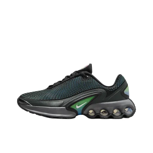 Nike Air Max Dn Anti Slip Wear Resistant Low Top Kids' Running Shoes Black Green Teenagers