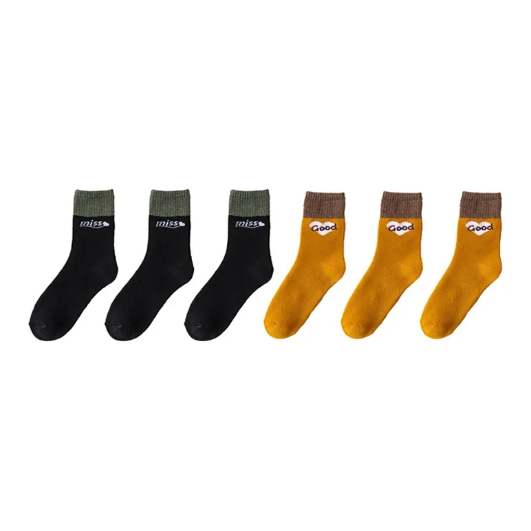 YUZHAOLIN Mid Calf Socks Women's Combo Set-25