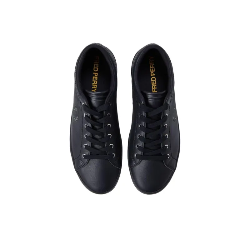 FRED PERRY Baseline Low Top Skateboard Shoes Men's Black-1