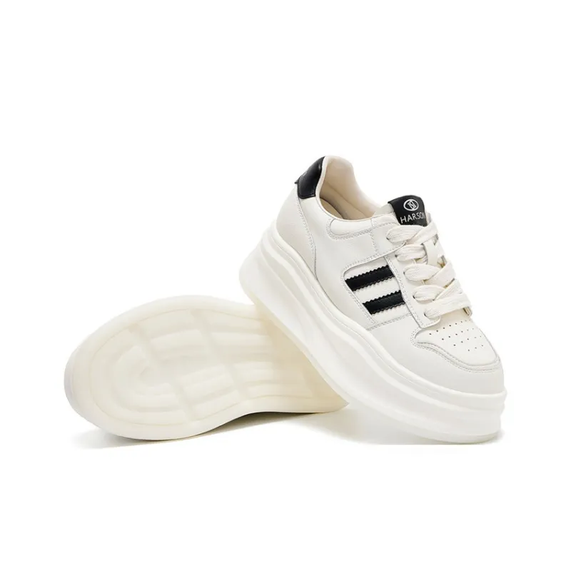 HARSON Anti-Slip And Wear-Resistant Height Increasing Low-Top Casual Shoes Women's-2