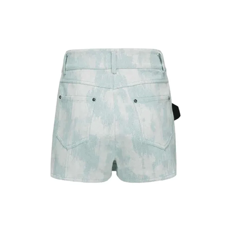 GIMING Denim Shorts Women's Light Blue-1