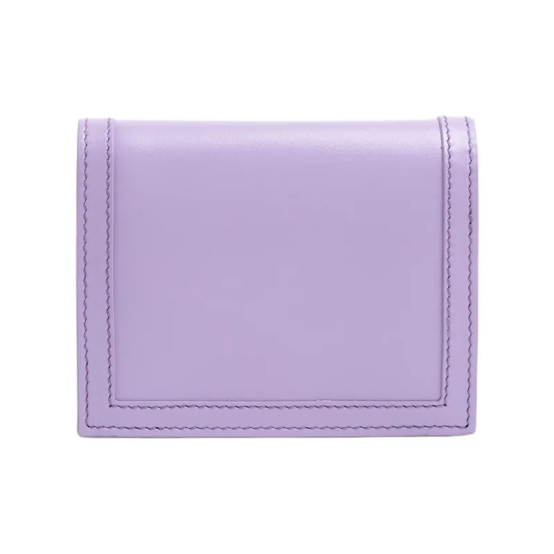 VERSACE Greca Goddess Leather Wallet Women's Purple-1