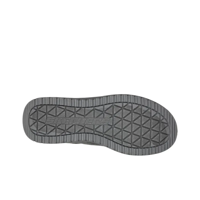 Skechers Relaxed Fit Slip-Resistant Wrap-toe Slippers Men's Gray-4
