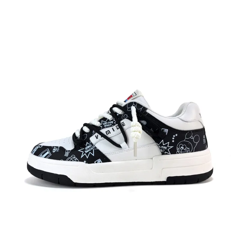 Yamid Slip Resistant, Abrasion Resistant, Breathable Low Top Skateboard Shoes Unisex Mismatched Couple Shoes-23