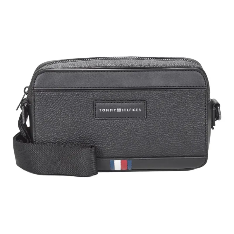 Tommy Hilfiger Synthetic Leather Shoulder Bag, Crossbody Bag Regular Men's Black-0