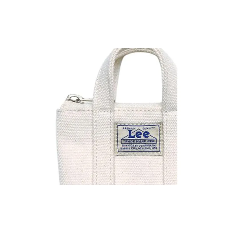 Lee Cotton Coin Purse Mini Unisex Beige-2