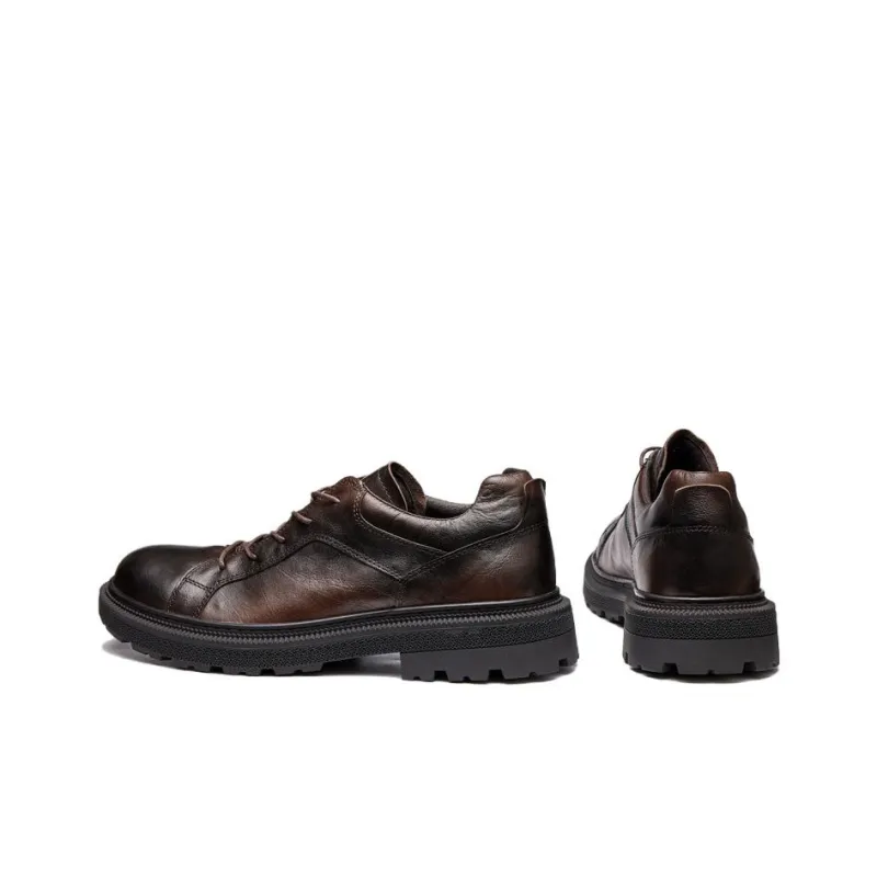 LEYGMENLG Casual Shoes Men's Coffee-2