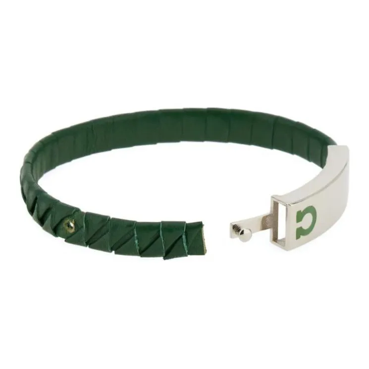 Ferragamo Gancini Leather Bracelet-1