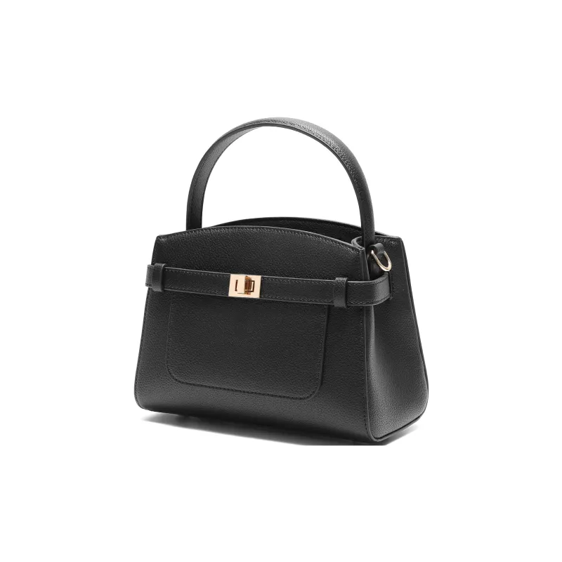 BELLE Split Cow Leather Kelly Bag, Shoulder Bag, Crossbody Bag, Handbag Medium Size Women's Multicolor-8