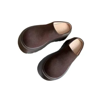 ALPLUME Women's Home Slippers Dark Brown Camel