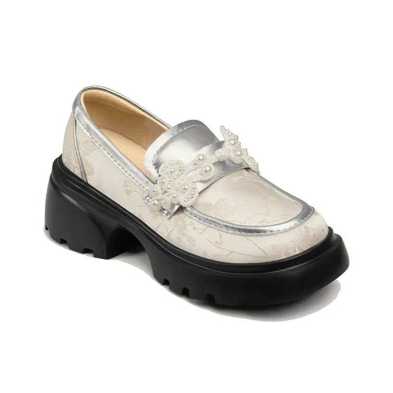 Lily Wei Loafers Women's Light Apricot-2