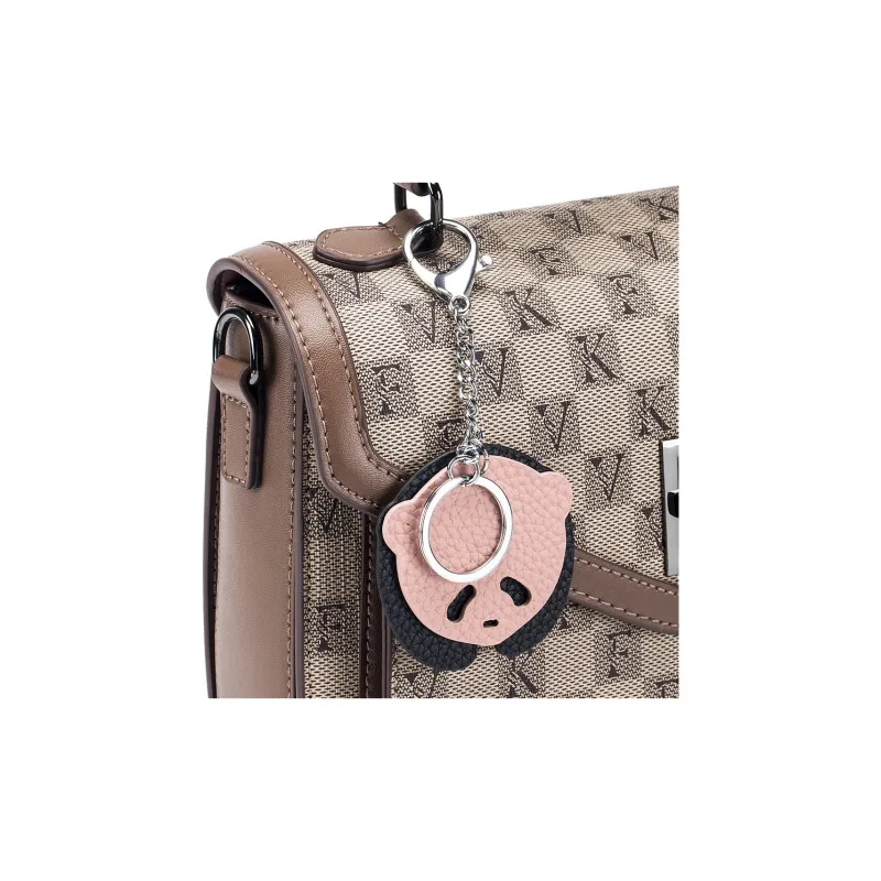 Tong Tong Rabbit Top Grain Cow Leather Keychains Unisex-3
