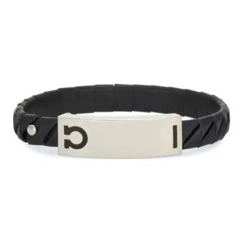 Ferragamo Gancini Leather Bracelet