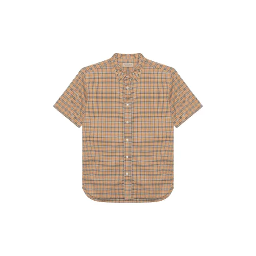 Burberry Edward Short Sleeve Check Shirt Archive Beige