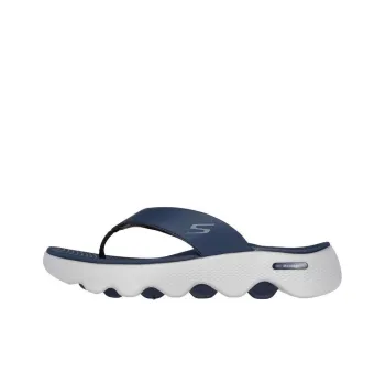 Skechers Go Walk Massage Fit Abrasion-Resistant Slip-Resistant Flip Flops Men's Blue