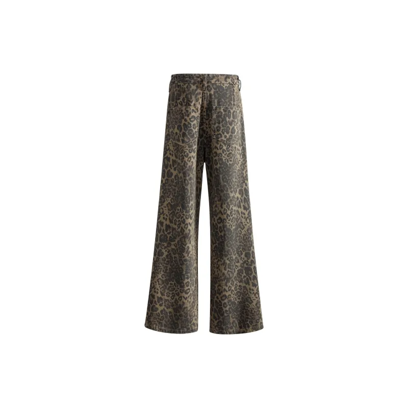 Mulinsen Jeans Unisex Leopard Print-1