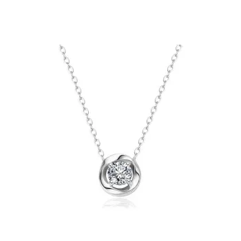 CARAT'S DIARY S925 Silver Collarbone Chain Necklace Women's