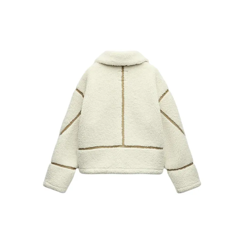 ZARA Jackets Coats Women's Beige-1