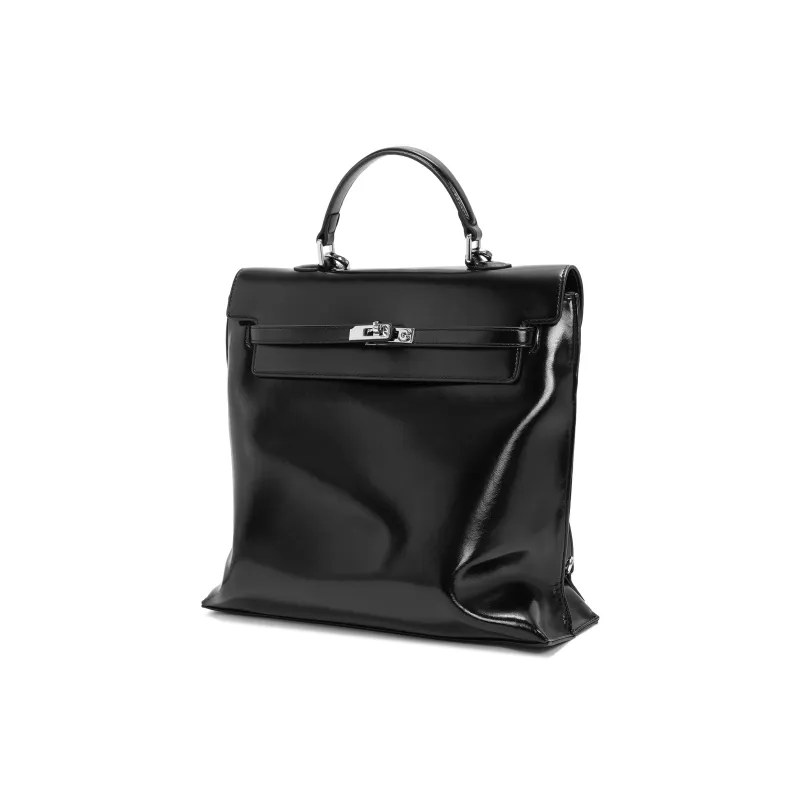 BELLE Artificial Leather Backpack Women's Black, Khaki-1