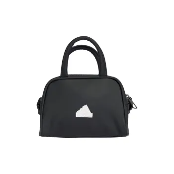Adidas Polyurethane Bowling Bag Shoulder Bag Crossbody Bag Handbag Small Size Women's Black