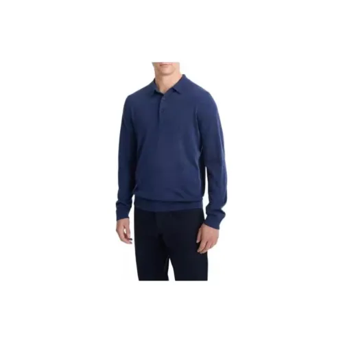 VINCE Polo Shirts Men Blue