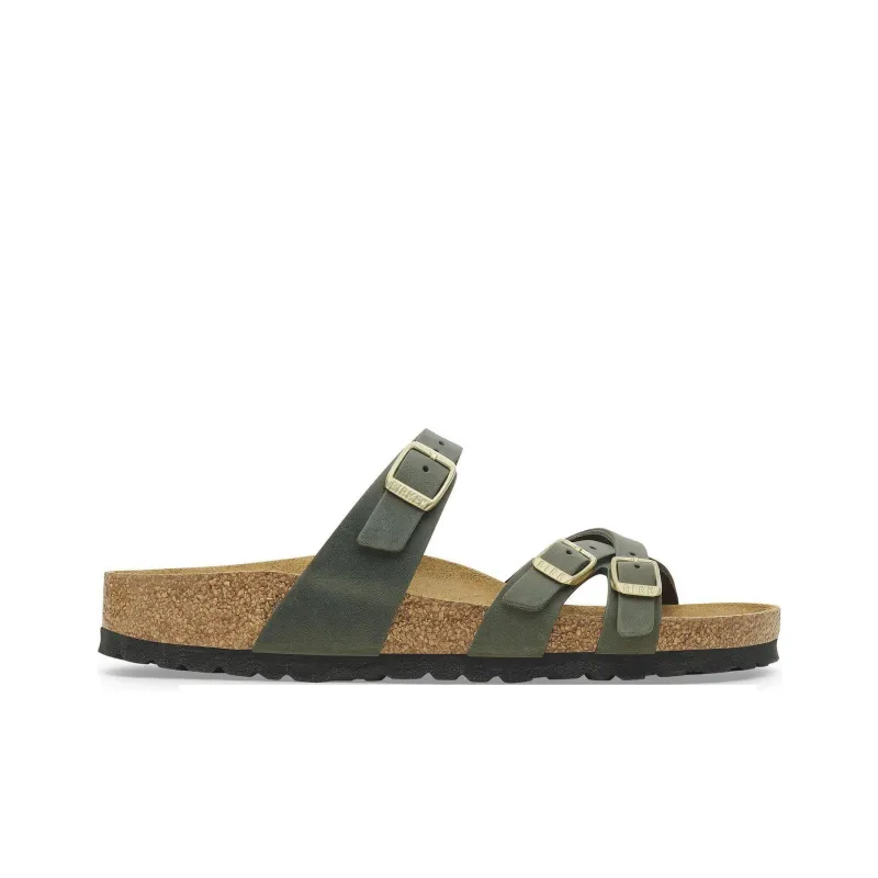 Birkenstock Franca Slip-Resistant Slide Slippers Women's Green Regular-1