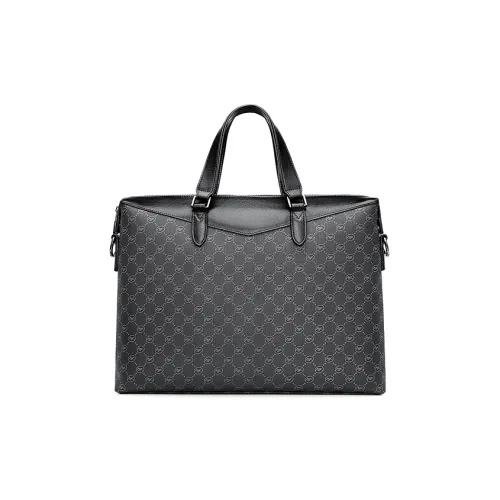 FAIRWHALE PVC Briefcases Men's Black