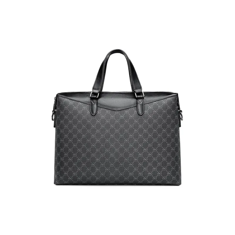 FAIRWHALE PVC Briefcases Men's Black-0