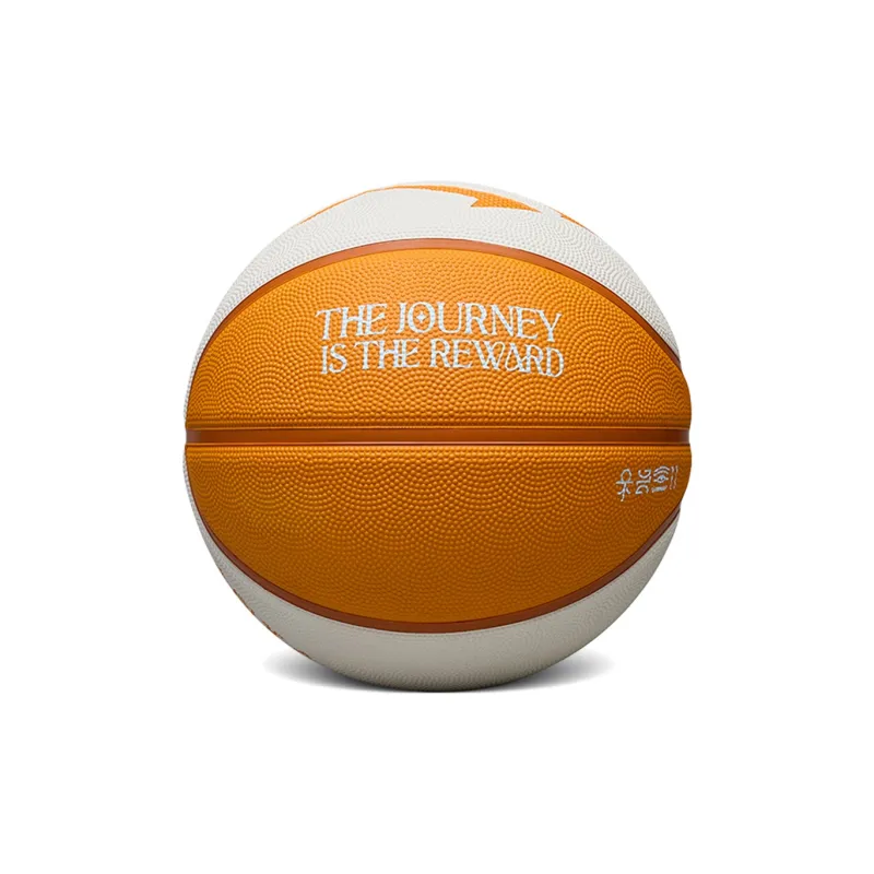 Anta Irving Series Rubber Basketball Orange White Size 5 Ball, Size 7 Ball Training Competition Unisex-2