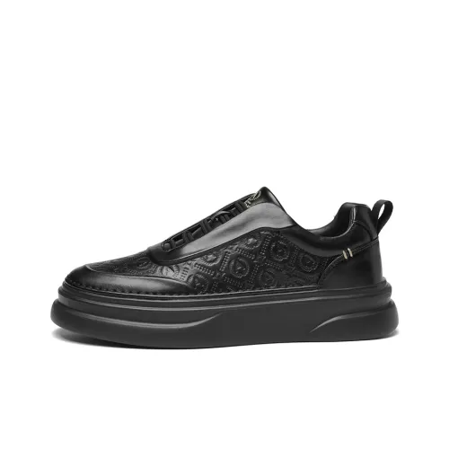 AOKANG Air Force One Series Skateboard Shoes Men Low Top Black, White