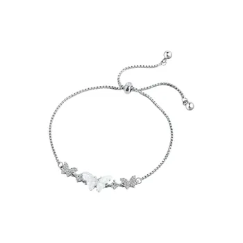 MAGICPOLE Titanium Steel Bracelets Women's Silver Bestie Birthday Love Confession