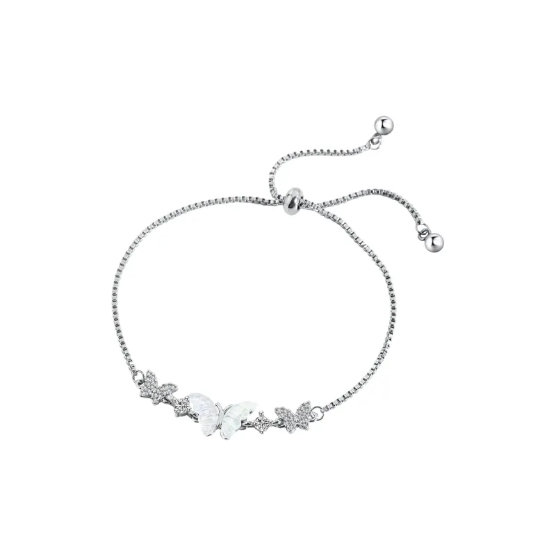 MAGICPOLE Titanium Steel Bracelets Women's Silver Bestie Birthday Love Confession-0