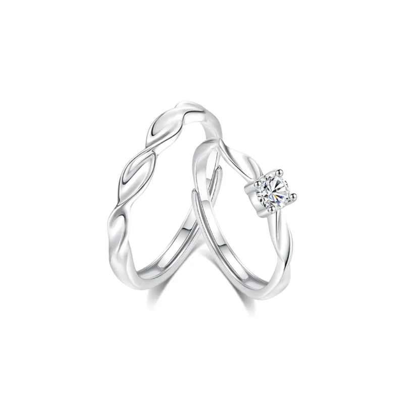Fortune Gold Sterling Silver Rings Unisex-2