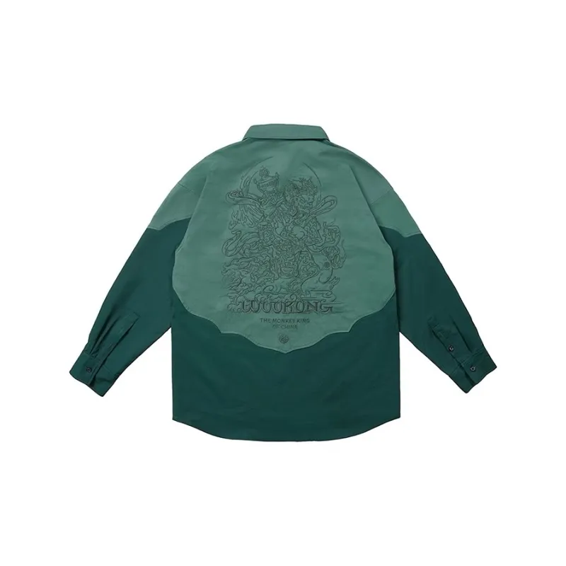 WOOKONG Four Kings Series Shirt Unisex Maitreya Embroidery Shirt-1