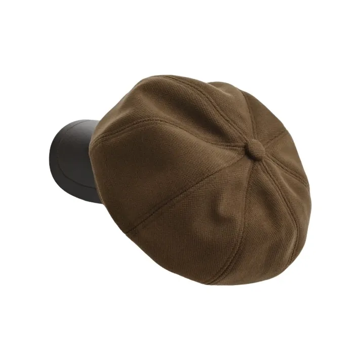 FREE RABBITⅡ Fall And Winter British Style Square Round Face With Visible Small Duck Bill Newsboy Cap Women's-1