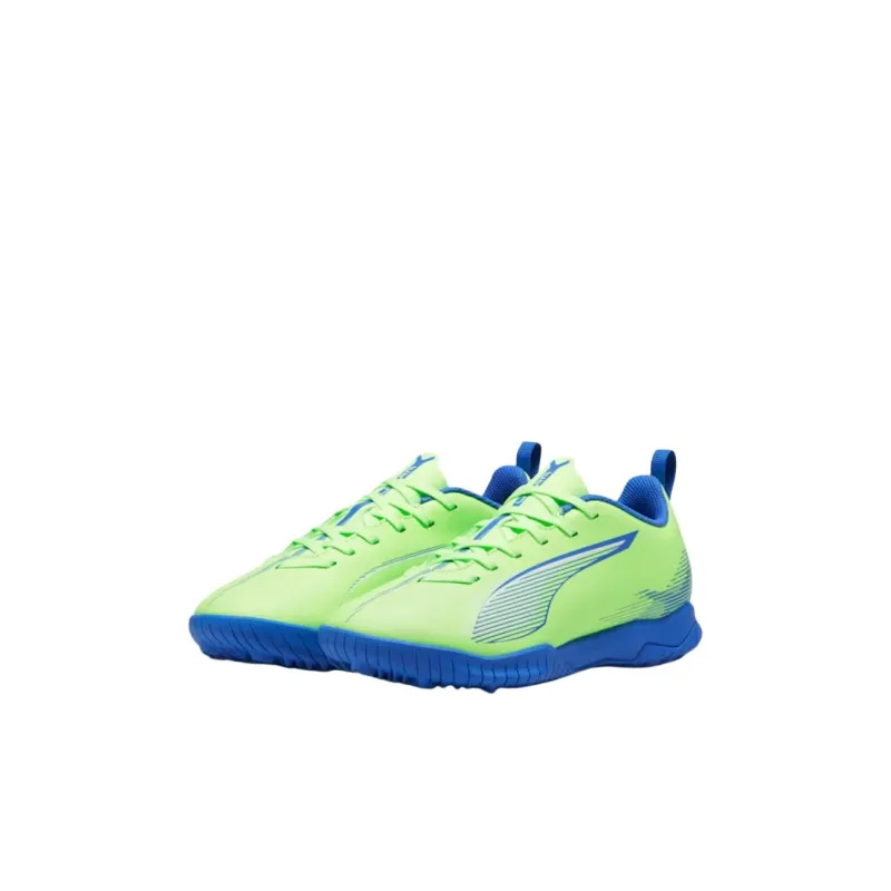PUMA Anti Slip Wear Resistant Low Top Kids' Soccer Shoes Green Kids'-2
