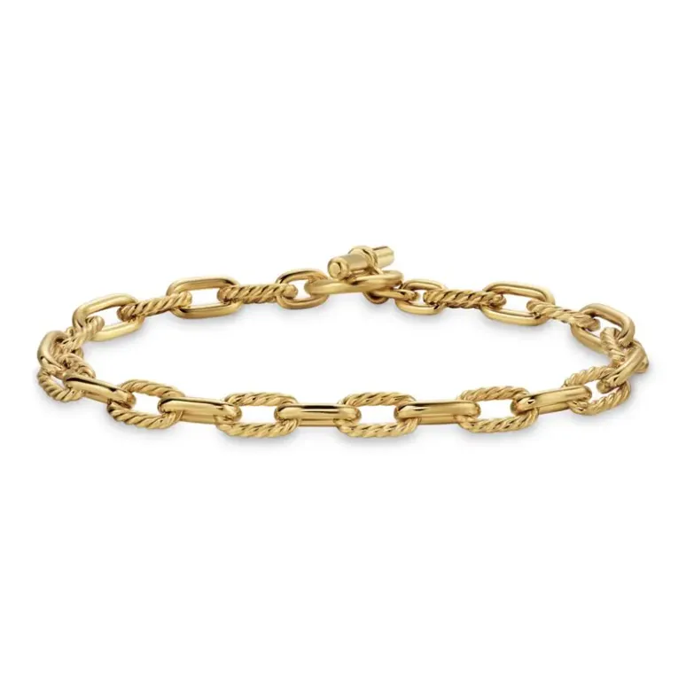 David Yurman 18kt Yellow Gold Toggle Chain Bracelet 5.5mm-1