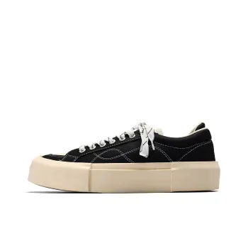 Fang Sanhuo Anti Slip Wear Resistant Low Top Skateboard Shoes Unisex Black