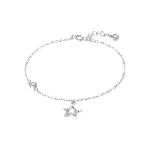 Adorned With Hearts 925 Sterling Silver Bracelets Women's Niche Designed