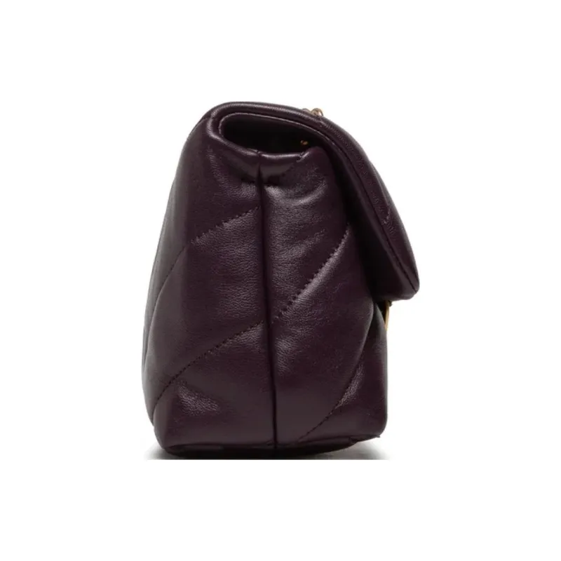 PINKO Puff Sheepskin Bird Bag Swan Bag Crossbody Bag Shoulder Bag Women's Purple-2