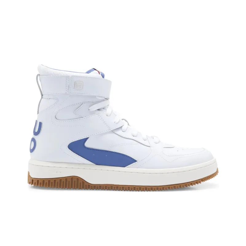 HUGO BOSS High Top Skateboard Shoes Men's White-4