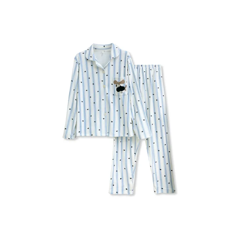 WANANNI Pajama Set Women's Sky Blue-0